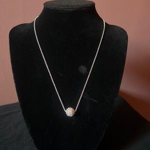 Women necklace toggle ball